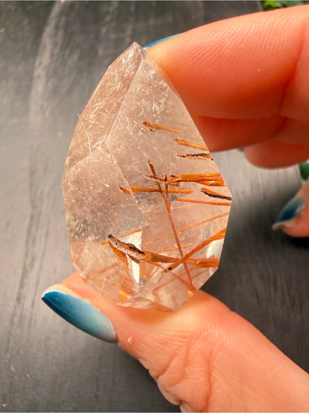 Red Rutilated Quartz Freeform - Picture 9 of 10